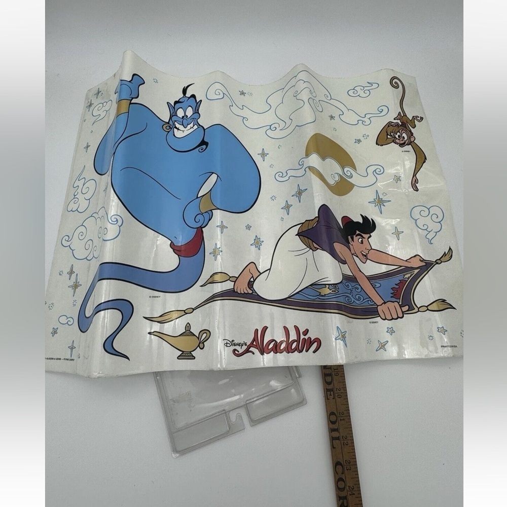 Large Vintage Disney 1992 Aladdin Movie Genie Wall Decals Stickers Flying